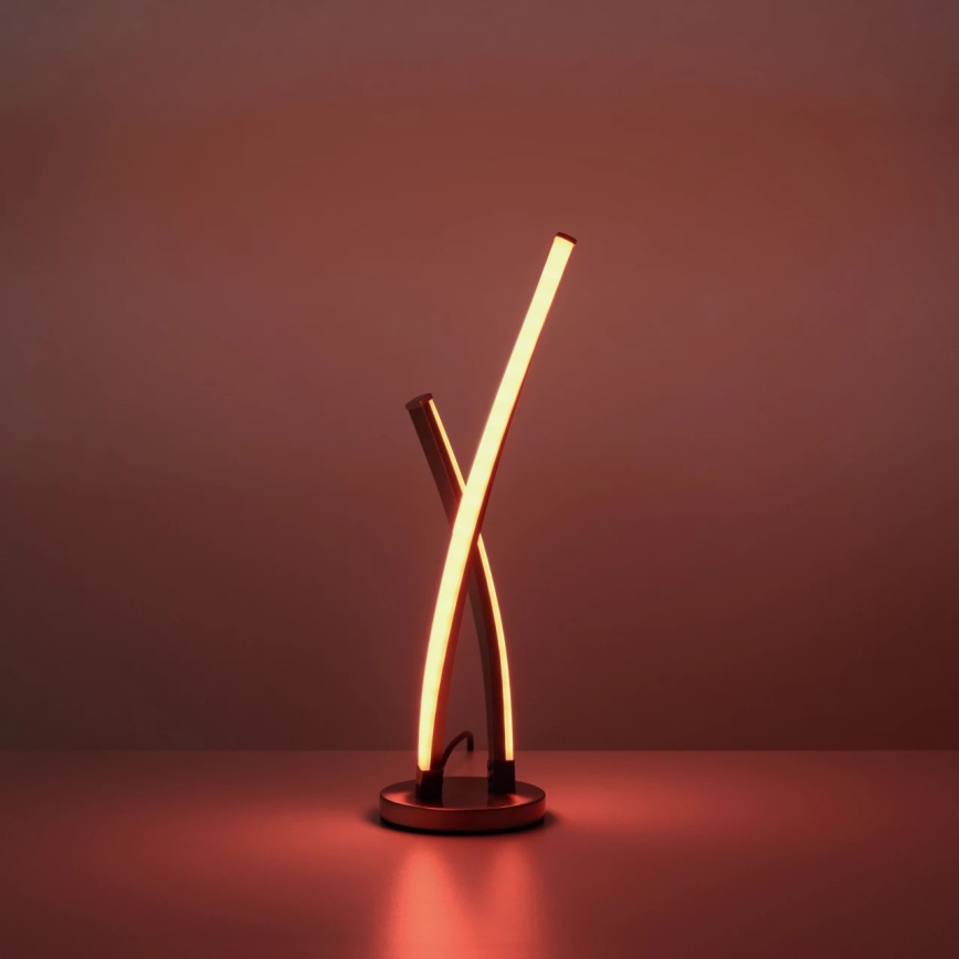 Leuchten Direkt 11991-55 - LED RGB Himmennettävä pöytälamppu SWING LED/9,5W/230V 2700-5000K + kaukosäädin