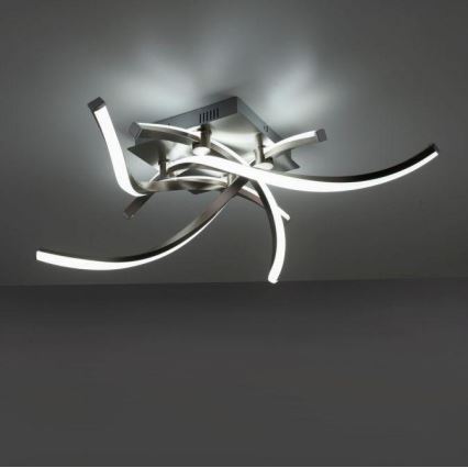 Leuchten Direkt 11995-55 - LED RGB Himmennettävä pinta-asetettava kattokruunu SWING LED/24,4W/230V 2700-5000K + kaukosäädin