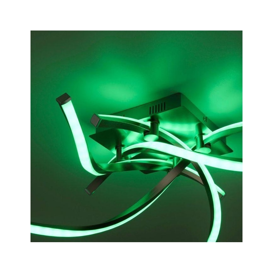 Leuchten Direkt 11995-55 - LED RGB Himmennettävä pinta-asetettava kattokruunu SWING LED/24,4W/230V 2700-5000K + kaukosäädin