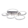 Leuchten Direkt 12112-55 - LED-pinta-asennettava kattovalaisin JOHANNA 2xLED/11,5W/230V+2xLED/9W+LED/7W