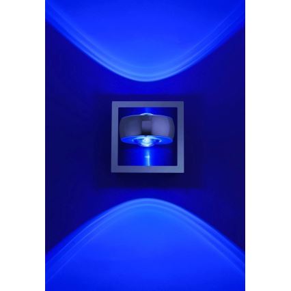 Leuchten Direkt 12471-55 -LED RGBW Himmennettävä seinäkohdevalo OPTI LED/6W/230V 2700-5000K + kauko-ohjain