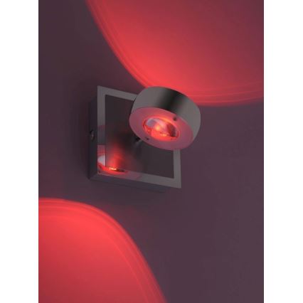 Leuchten Direkt 12471-55 -LED RGBW Himmennettävä seinäkohdevalo OPTI LED/6W/230V 2700-5000K + kauko-ohjain