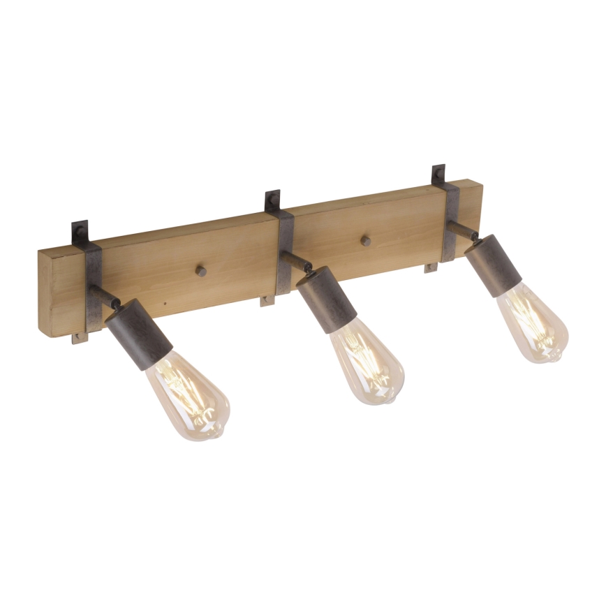 Leuchten Direkt 13473-79 - Seinävalaisin SLAT 3xE27/40W/230V