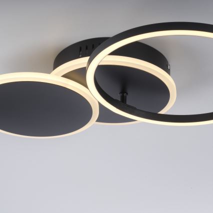 Leuchten Direkt 14116-18 - LED-kattovalaisin SEVENT LED/25,5W/230V musta