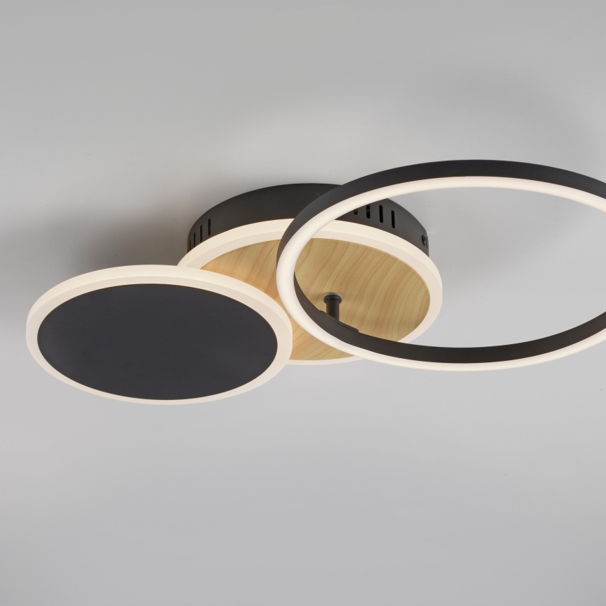 Leuchten Direkt 14116-78 - LED-kattovalaisin SEVENT LED/25,5W/230V musta/ruskea