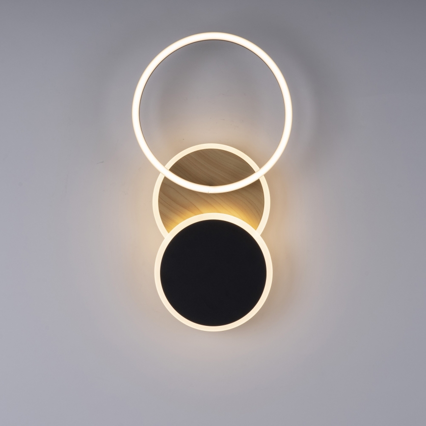 Leuchten Direkt 14116-78 - LED-kattovalaisin SEVENT LED/25,5W/230V musta/ruskea