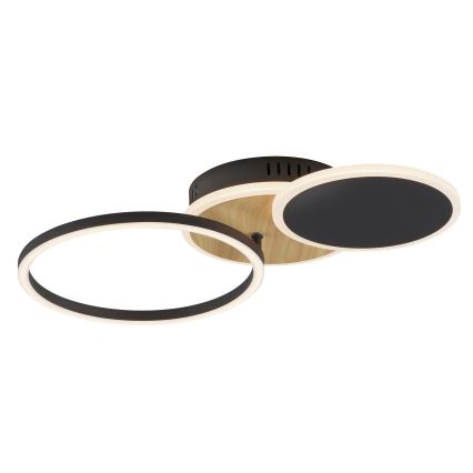 Leuchten Direkt 14116-78 - LED-kattovalaisin SEVENT LED/25,5W/230V musta/ruskea