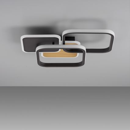 Leuchten Direkt 14117-78 - LED-kattovalaisin SEVENT LED/36W/230V musta/ruskea