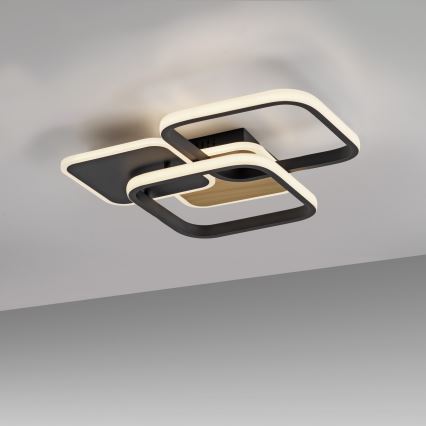 Leuchten Direkt 14117-78 - LED-kattovalaisin SEVENT LED/36W/230V musta/ruskea