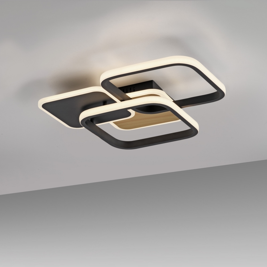 Leuchten Direkt 14117-78 - LED-kattovalaisin SEVENT LED/36W/230V musta/ruskea