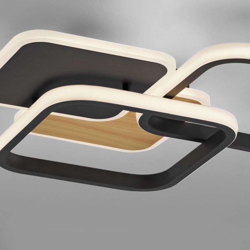 Leuchten Direkt 14117-78 - LED-kattovalaisin SEVENT LED/36W/230V musta/ruskea