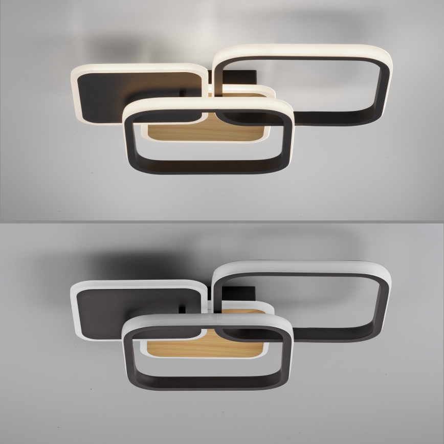 Leuchten Direkt 14117-78 - LED-kattovalaisin SEVENT LED/36W/230V musta/ruskea