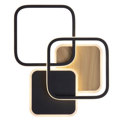 Leuchten Direkt 14117-78 - LED-kattovalaisin SEVENT LED/36W/230V musta/ruskea