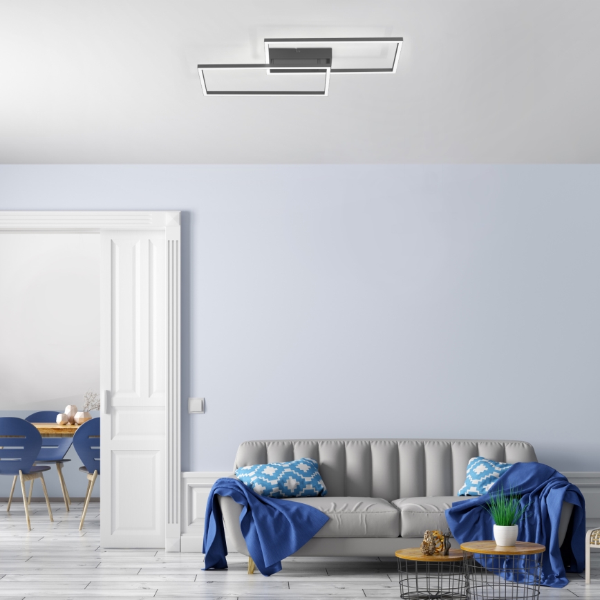 Leuchten Direkt 14140-18 - Himmennettävä LED-kattovalaisin IVEN 2xLED/13,5W/230V + kauko-ohjaus