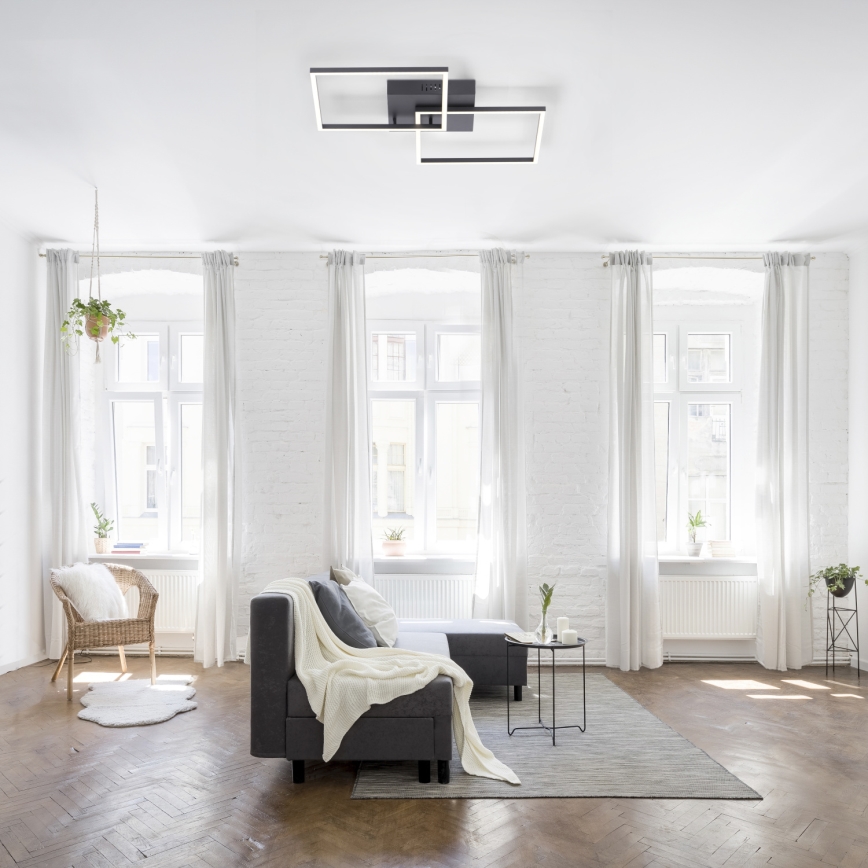 Leuchten Direkt 14141-18 - Himmennettävä LED-kattovalaisin IVEN 2xLED/14W/230V + kauko-ohjaus