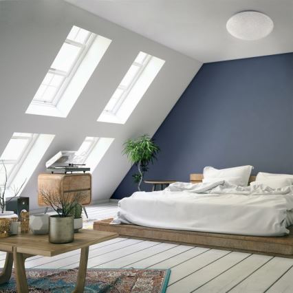 Leuchten Direkt 14241-16 - LED RGB Himmennettävä kattovalo SKYLER LED/5,6W/230V + kauko-ohjain