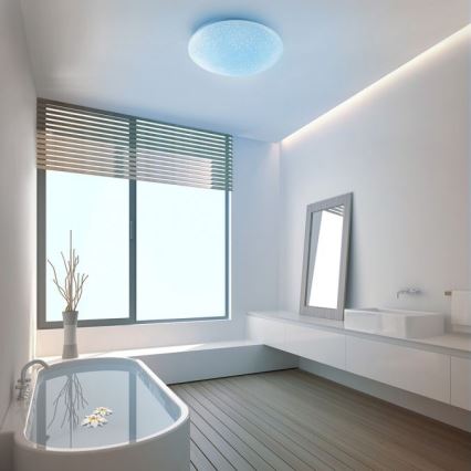 Leuchten Direkt 14241-16 - LED RGB Himmennettävä kattovalo SKYLER LED/5,6W/230V + kauko-ohjain