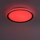 Leuchten Direkt 14339-21 - LED RGB Himmennettävä kattovalo KARI LED/37W/230V Tuya 2700-5000K + kauko-ohjain