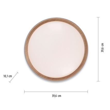 Leuchten Direkt 14347-15 - himmennettävä LED-kattovalaisin EMILIA LED/28,8W/230V harmaa