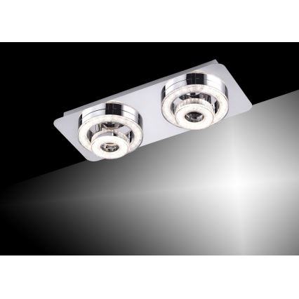 Leuchten Direkt 14521-17 - LED-kattovalo TIM 2xLED/2,8W/230V + 2xLED/3,1W