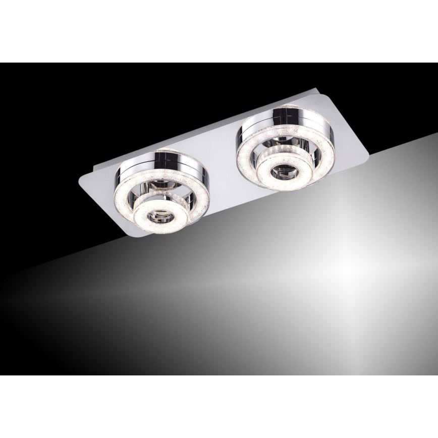 Leuchten Direkt 14521-17 - LED-kattovalo TIM 2xLED/2,8W/230V + 2xLED/3,1W