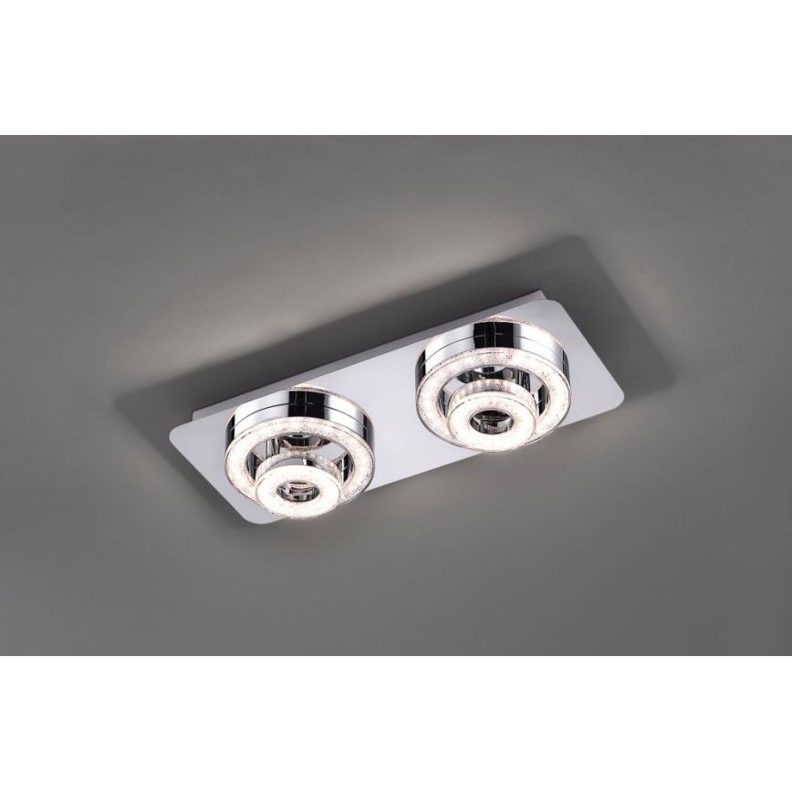 Leuchten Direkt 14521-17 - LED-kattovalo TIM 2xLED/2,8W/230V + 2xLED/3,1W