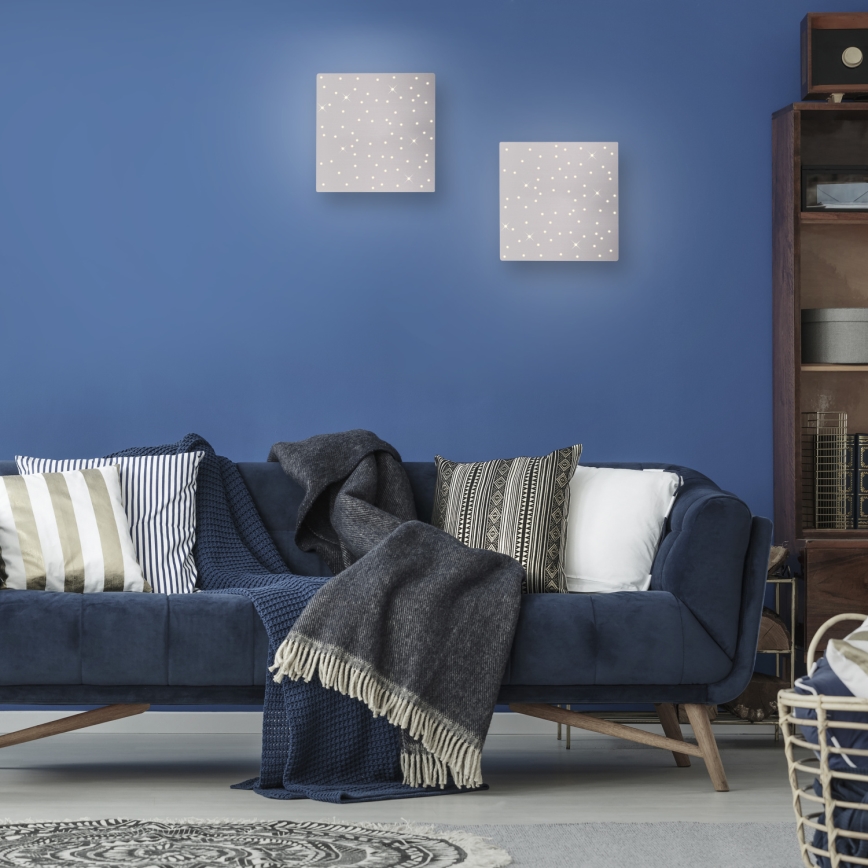 Leuchten Direkt 14670-55 - Himmennettävä LED-kattovalaisin SPARKLE LED/12W/230V + kauko-ohjaus