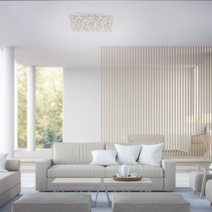 Leuchten Direkt 14670-55 - Himmennettävä LED-kattovalaisin SPARKLE LED/12W/230V + kauko-ohjaus