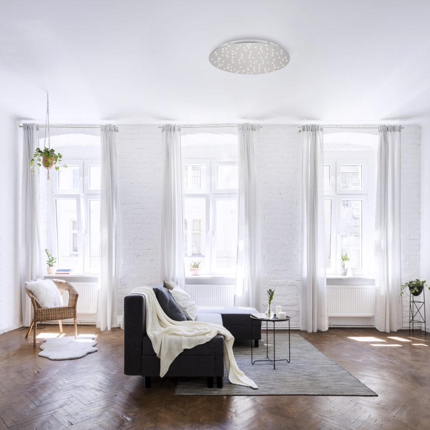 Leuchten Direkt 14673-55 - Himmennettävä LED-kattovalaisin SPARKLE LED/18W/230V + kauko-ohjaus