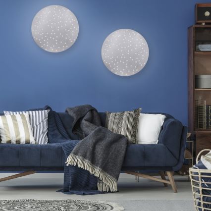 Leuchten Direkt 14673-55 - Himmennettävä LED-kattovalaisin SPARKLE LED/18W/230V + kauko-ohjaus