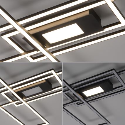 Leuchten Direkt 14693-18-LED Himmennettävä kattovalo ASMIN LED/48W/230V + kaukosäädin