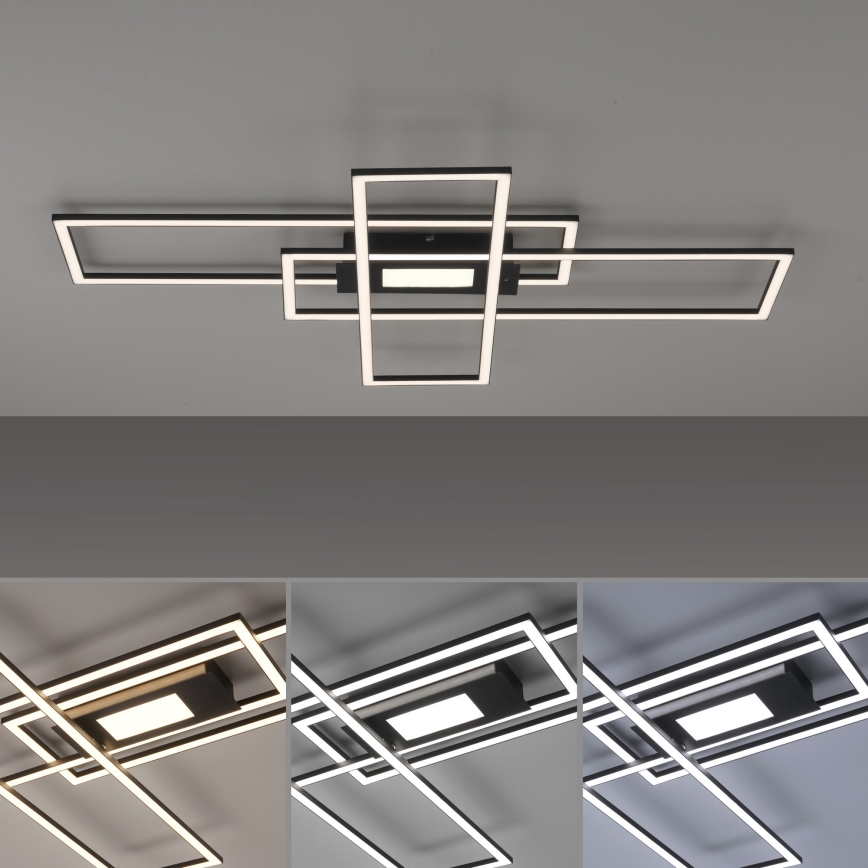 Leuchten Direkt 14693-18-LED Himmennettävä kattovalo ASMIN LED/48W/230V + kaukosäädin