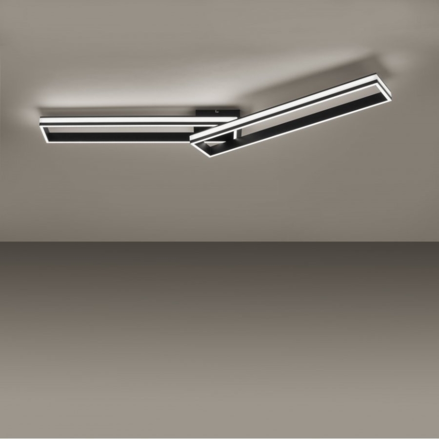 Leuchten Direkt 14701-18 - LED Himmennettävä pinta-asetettava kattokruunu ELIS 2xLED/19W/230V + kauko-ohjain