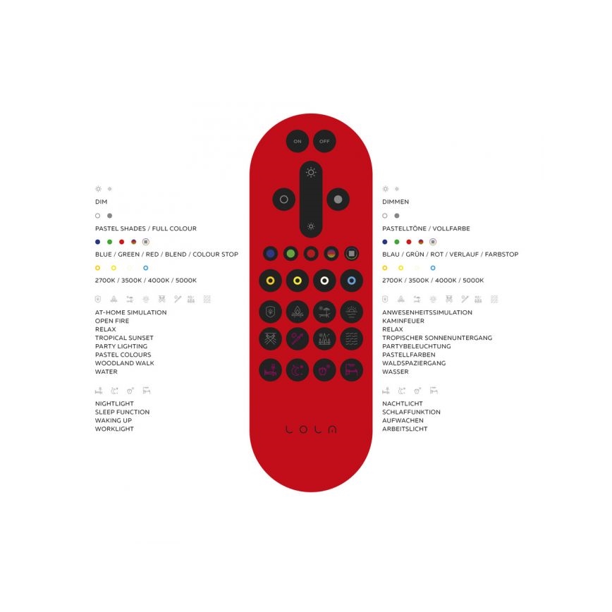 Leuchten Direkt 14743-16 - LED RGB Himmennettävä kattovalo JUPI LED/28W/230V Tuya 2700-5000K + kauko-ohjain