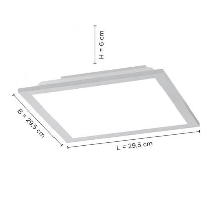 Leuchten Direkt 14754-21- LED Himmennettävä kattovalo FLAT LED/20W/230V 2700K-5000K + kauko-ohjain