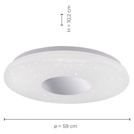 Leuchten Direkt 14822-17 - LED Kylpyhuoneen kattovalo sensorilla LAVINIA LED/40W/230V IP44