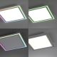 Leuchten Direkt 14900-16 - Himmennettävä LED-RGB-kattovalaisin EDGING LED/24W/230V + kauko-ohjaus