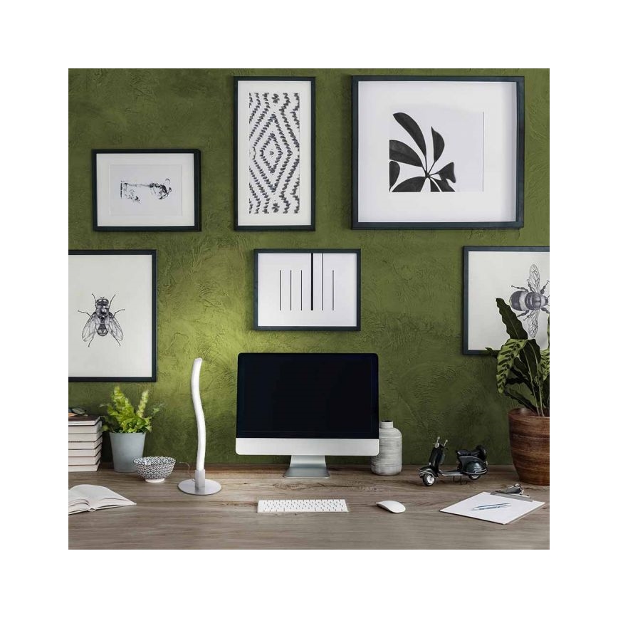 Leuchten Direkt 15128-55 - LED-pöytälamppu WAWE LED/3W/230V mattakromi