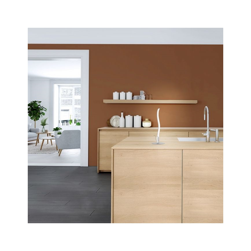 Leuchten Direkt 15128-55 - LED-pöytälamppu WAWE LED/3W/230V mattakromi