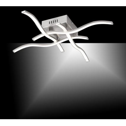 Leuchten Direkt 15131-55 - LED Pinta-asetettava kattokruunu WAWE 4xLED/4,6W/230V mattakromi