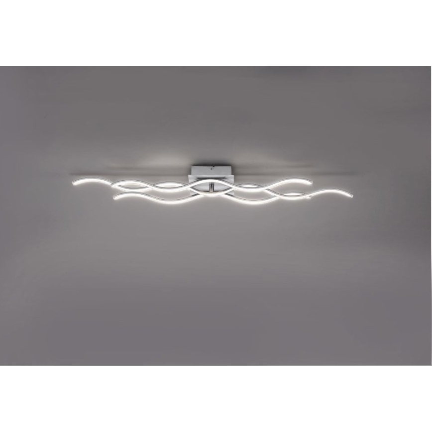 Leuchten Direkt 15166-55 - LED Pinta-asennettava kattokruunu WAWE LED/28W/230V mattakromi