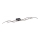 Leuchten Direkt 15167-18-LED Pintakiinnitteinen kattovalaisin WAWE 2xLED/12,5W/230V+LED/17W musta