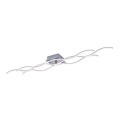 Leuchten Direkt 15167-55 - LED pinta-asennettava kattovalaisin WAWE 2xLED/12,5W/230V+LED/17W mattakromi