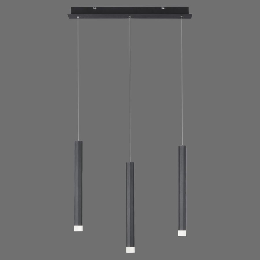 Leuchten Direkt 15203-18 - LED Kattokruunu johdossa 3xLED/4,8W/230V musta