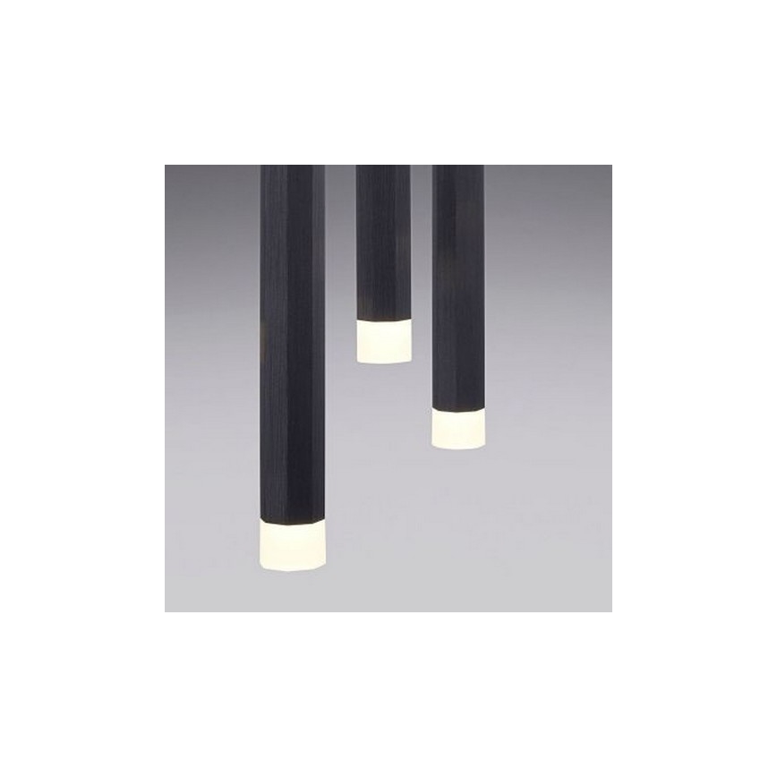 Leuchten Direkt 15205-18 - LED Kattokruunu johdossa BRUNO 5xLED/4,8W/230V musta