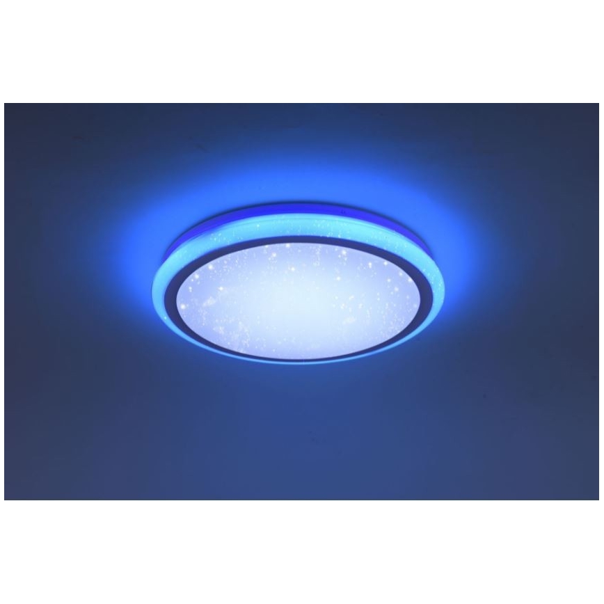 Leuchten Direkt 15220-16 - LED RGB Himmennettävä kattovalo LUISA LED/28W/230V + kauko-ohjain