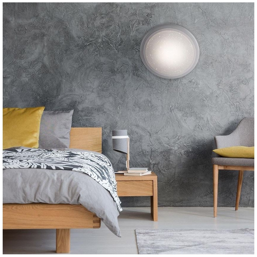 Leuchten Direkt 15220-16 - LED RGB Himmennettävä kattovalo LUISA LED/28W/230V + kauko-ohjain