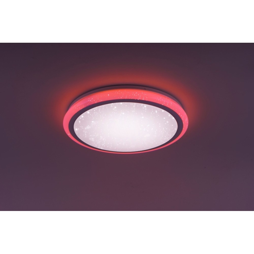 Leuchten Direkt 15220-16 - LED RGB Himmennettävä kattovalo LUISA LED/28W/230V + kauko-ohjain