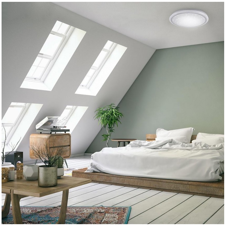 Leuchten Direkt 15230-16 - LED RGB Himmennettävä kattovalo  LUISA LED/42W/230V 3000-6400K + kauko-ohjain