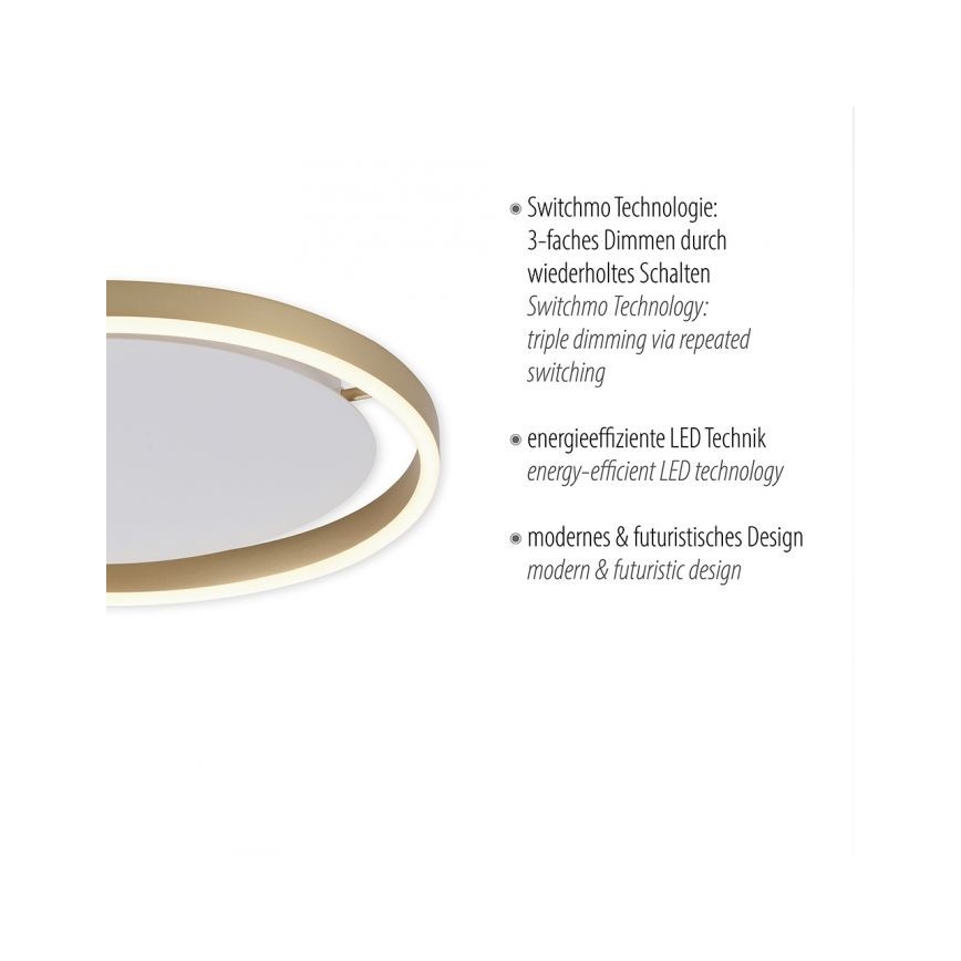 Leuchten Direkt 15391-60 - Himmennettävä LED-kattovalo RITUS LED/20W/230V